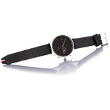  Shop Authentic Tommy Hilfiger Chase Chronograph Quartz Grey Dial Black Leather Strap Watch For Men - 1791488 - Luxxuri