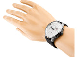  Shop Authentic Tommy Hilfiger Lexor Silver Dial Black Leather Strap Watch For Men - 1791489 - Luxxuri