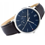  Shop Authentic Tommy Hilfiger Cooper Blue Dial Brown Leather Strap Watch for Men - 1791508 - Luxxuri