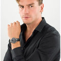 Tommy Hilfiger Brooklyn Black Dial Black Leather Strap Watch for Men - 1791509