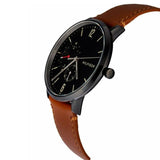  Shop Authentic Tommy Hilfiger Brooklyn Quartz Black Dial Brown Leather Strap Watch for Men - 1791510 - Luxxuri