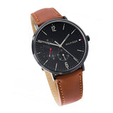  Shop Authentic Tommy Hilfiger Brooklyn Quartz Black Dial Brown Leather Strap Watch for Men - 1791510 - Luxxuri