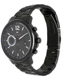  Shop Authentic Tommy Hilfiger London Chronograph Black Dial Black Steel Strap Watch for Men - 1791529 - Luxxuri