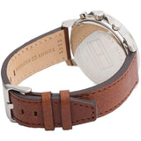  Shop Authentic Tommy Hilfiger Deacon White Dial Brown Leather Strap Watch for Men - 1791550 - Luxxuri