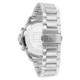  Shop Authentic Tommy Hilfiger Jackson Chronograph Blue Dial Silver Steel Strap Watch for Men - 1791242 - Luxxuri