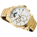  Shop Authentic Tommy Hilfiger Iconic Quartz White Dial Gold Steel Strap Watch for Men - 1791538 - Luxxuri