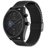 Shop Authentic Tommy Hilfiger Deacon Multifunction Black Dial Black Mesh Bracelet Watch for Men - 1791546 - Luxxuri