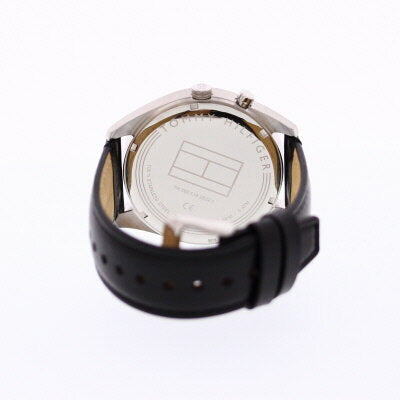  Shop Authentic Tommy Hilfiger Deacan Grey Dial Black Leather Strap Watch for Men - 1791548 - Luxxuri