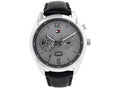  Shop Authentic Tommy Hilfiger Deacan Grey Dial Black Leather Strap Watch for Men - 1791548 - Luxxuri