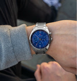  Shop Authentic Tommy Hilfiger Deacan Blue Dial Silver Steel Strap Watch for Men - 1791551 - Luxxuri