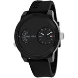  Shop Authentic Tommy Hilfiger Denim Black Dial Black Rubber Strap Watch for Men - 1791555 - Luxxuri