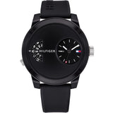  Shop Authentic Tommy Hilfiger Denim Black Dial Black Rubber Strap Watch for Men - 1791555 - Luxxuri