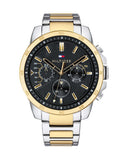  Shop Authentic Tommy Hilfiger Decker Chronograph Black Dial Two Tone Steel Strap Watch for Men - 1791559 - Luxxuri