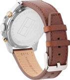  Shop Authentic Tommy Hilfiger Decker Blue Dial Brown Leather Strap Watch for Men - 1791561 - Luxxuri