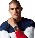  Shop Authentic Tommy Hilfiger Decker Blue Dial Brown Leather Strap Watch for Men - 1791561 - Luxxuri