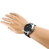  Shop Authentic Tommy Hilfiger Decker Black Dial Black Leather Strap Watch for Men - 1791563 - Luxxuri