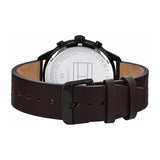  Shop Authentic Tommy Hilfiger Chase Quartz Black Dial Brown Leather Strap Watch for Men - 1791577 - Luxxuri