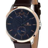  Shop Authentic Tommy Hilfiger Hunter Blue Dial Brown Leather Strap Watch for Men - 1791605 - Luxxuri