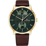  Shop Authentic Tommy Hilfiger Hunter Green Dial Brown Leather Strap Watch for Men - 1791607 - Luxxuri
