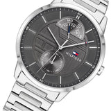  Shop Authentic Tommy Hilfiger Hunter Grey Dial Silver Steel Strap Watch for Men - 1791608 - Luxxuri