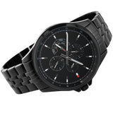  Shop Authentic Tommy Hilfiger Shawn Quartz Black Dial Black Steel Strap Watch for Men - 1791611 - Luxxuri
