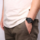  Shop Authentic Tommy Hilfiger Shawn Quartz Black Dial Black Steel Strap Watch for Men - 1791611 - Luxxuri