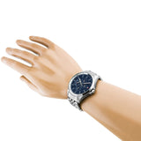  Shop Authentic Tommy Hilfiger Shawn Multifunction Quartz Blue Dial Silver Steel Strap Watch for Men - 1791612 - Luxxuri