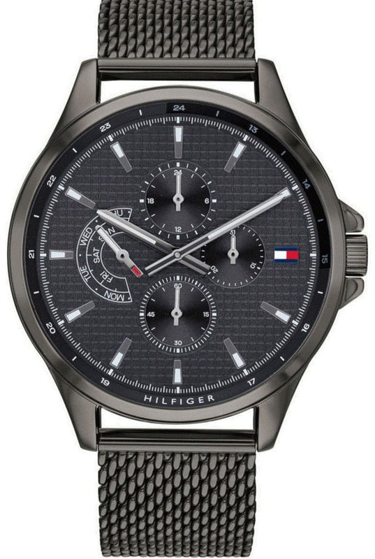  Shop Authentic Tommy Hilfiger Shawn Chronograph Quartz Grey Dial Grey Mesh Bracelet Watch for Men - 1791613 - Luxxuri