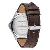  Shop Authentic Tommy Hilfiger Shawn Multifunction Grey Dial Brown Leather Strap Watch for Men - 1791615 - Luxxuri