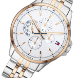  Shop Authentic Tommy Hilfiger Shawn Quartz White Dial Two Tone Steel Strap Watch for Men - 1791617 - Luxxuri