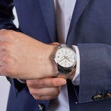  Shop Authentic Tommy Hilfiger Shawn Quartz White Dial Two Tone Steel Strap Watch for Men - 1791617 - Luxxuri