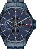 Shop Authentic Tommy Hilfiger Shawn Quartz Blue Dial Blue Steel Strap Watch for Men - 1791618 - Luxxuri