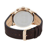  Shop Authentic Tommy Hilfiger Multi Function Chronograph Black Dial Brown Leather Strap Watch for Men - 1791631 - Luxxuri