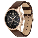  Shop Authentic Tommy Hilfiger Multi Function Chronograph Black Dial Brown Leather Strap Watch for Men - 1791631 - Luxxuri