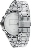  Shop Authentic Tommy Hilfiger Kyle Chronograph Grey Dial Silver Steel Strap Watch for Men - 1791632 - Luxxuri