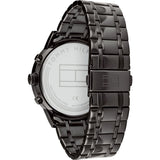  Shop Authentic Tommy Hilfiger Kyle Quartz Blue Dial Black Steel Strap Watch for Men - 1791633 - Luxxuri
