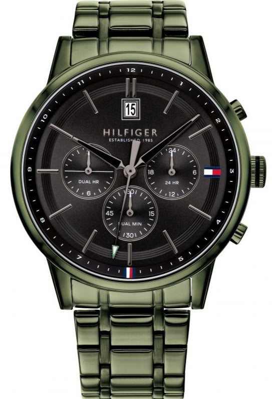  Shop Authentic Tommy Hilfiger Quartz Black Dial Black Steel Strap Watch for Men - 1791634 - Luxxuri