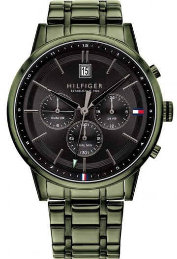  Shop Authentic Tommy Hilfiger Quartz Black Dial Black Steel Strap Watch for Men - 1791634 - Luxxuri