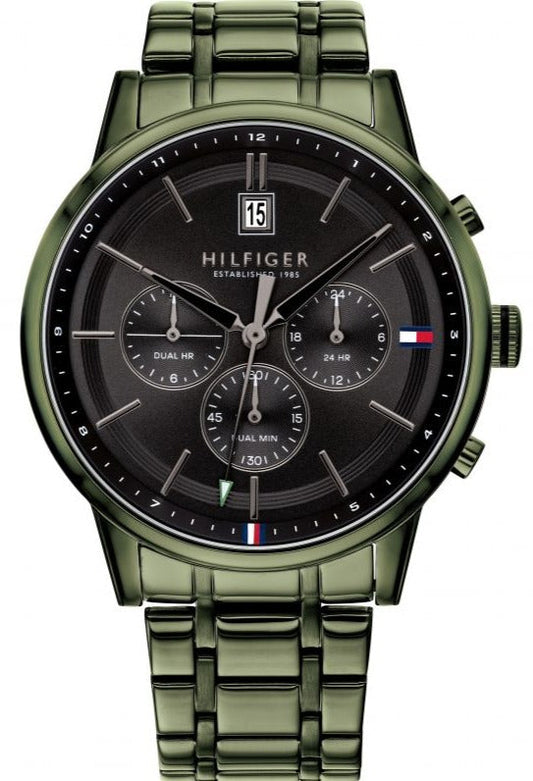  Shop Authentic Tommy Hilfiger Quartz Black Dial Black Steel Strap Watch for Men - 1791634 - Luxxuri