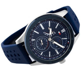  Shop Authentic Tommy Hilfiger Austin Quartz Blue Dial Blue Rubber Strap Watch for Men - 1791635 - Luxxuri