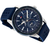  Shop Authentic Tommy Hilfiger Austin Quartz Blue Dial Blue Rubber Strap Watch for Men - 1791635 - Luxxuri