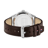  Shop Authentic Tommy Hilfiger Austin Grey Dial Brown Leather Strap Watch for Men - 1791637 - Luxxuri