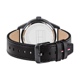  Shop Authentic Tommy Hilfiger Austin Black Dial Black Leather Strap Watch for Men - 1791638 - Luxxuri