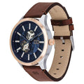  Shop Authentic Tommy Hilfiger Spencer Blue Dial Brown Leather Strap Watch for Men - 1791642 - Luxxuri