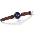  Shop Authentic Tommy Hilfiger Spencer Blue Dial Brown Leather Strap Watch for Men - 1791642 - Luxxuri