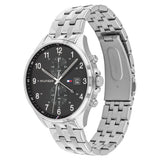  Shop Authentic Tommy Hilfiger West Quartz Black Dial Silver Steel Strap Watch For Men - 1791707 - Luxxuri