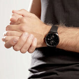  Shop Authentic Tommy Hilfiger West Chronograph Black Dial Black Leather Strap Watch For Men - 1791711 - Luxxuri