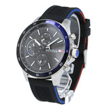  Shop Authentic Tommy Hilfiger Bank Quartz Black Dial Black Rubber Strap Watch for Men - 1791724 - Luxxuri