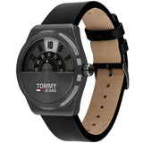  Shop Authentic Tommy Hilfiger Monogram Pop Quartz Black Dial Black Leather Strap Watch For Men - 1791773 - Luxxuri