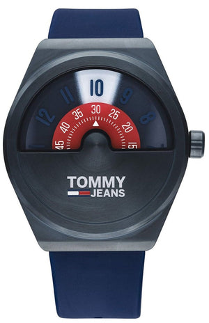  Shop Authentic Tommy Hilfiger Monogram Pop Quartz Blue Dial Blue Silicone Strap Watch For Men - 1791775 - Luxxuri